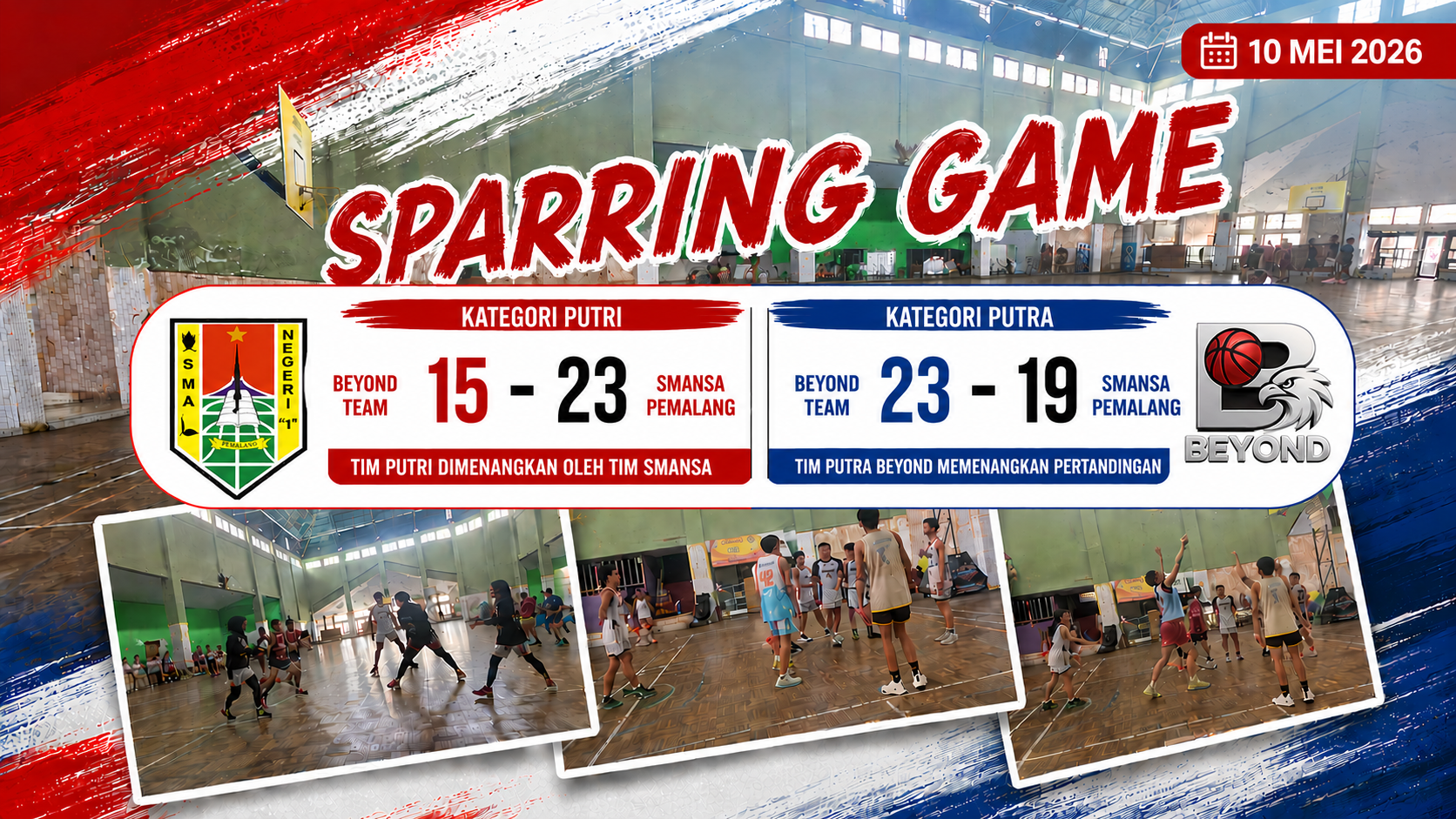 Sparring Game BEYOND Team KU 15 jadi Ajang Pengukuran Tim