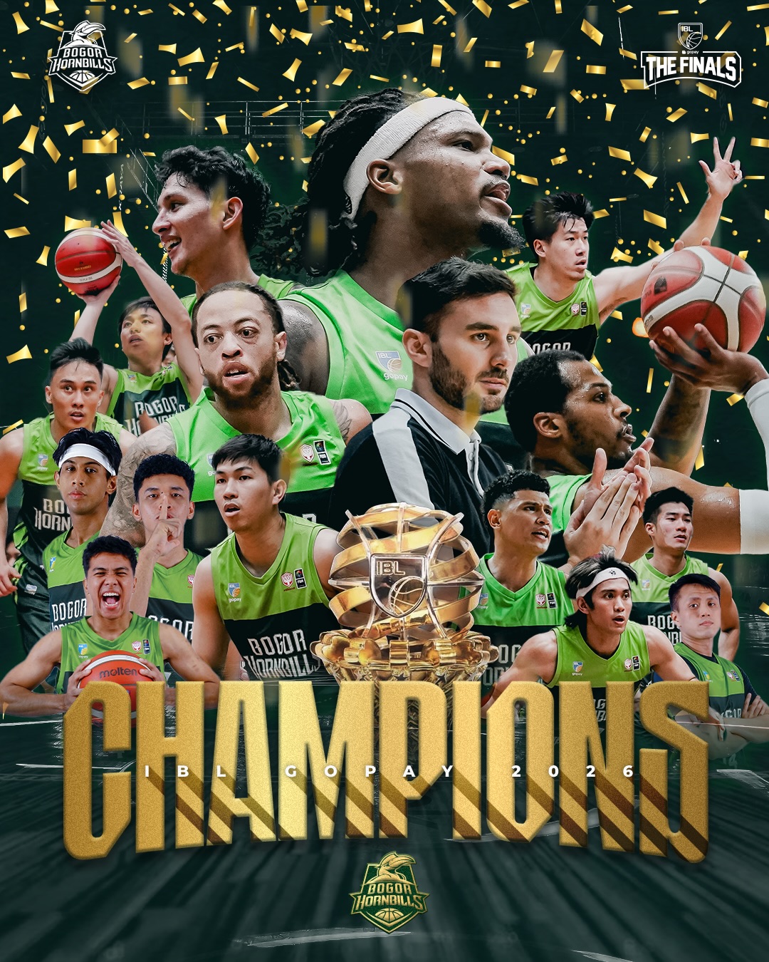 Kalahkan Pelita Jaya, Bogor Hornbills jadi Juara IBL 2026