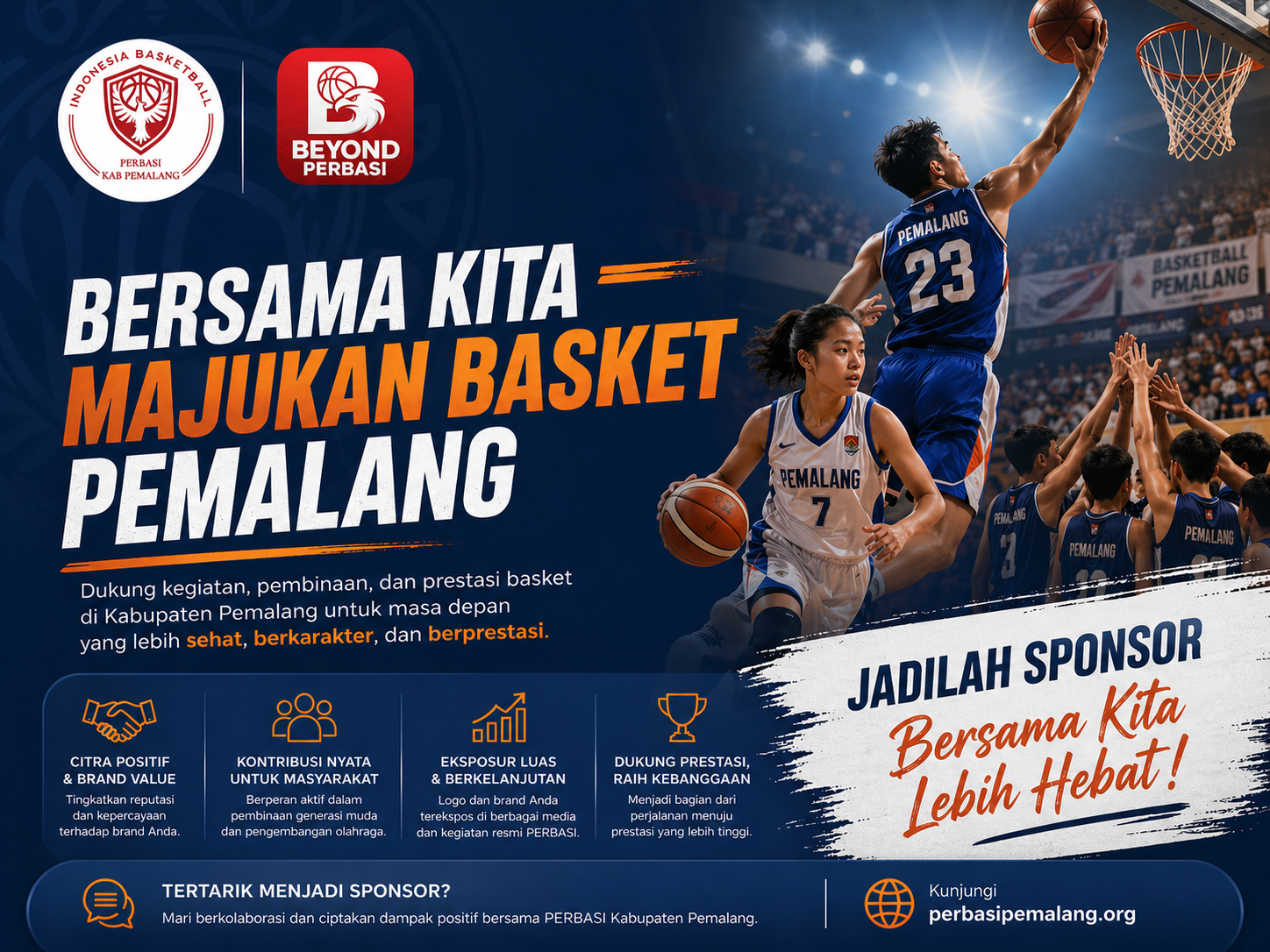 Mari Bersama Memajukan Basket Pemalang